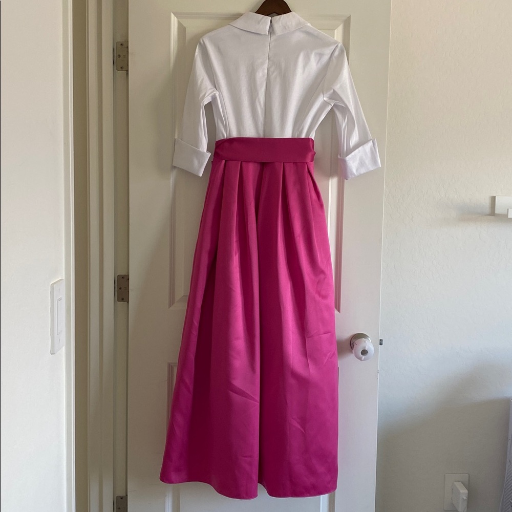 Jessica Howard Fuchsia Maxi Skirt with Waist Tie - Picture 7 of 7